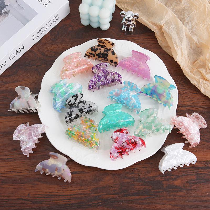 Высококачественная французская имитация ацетата заколка для волос «Маленький монстр» - Элегантная маленькая заколка-акула для женской прически