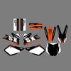 NICECNC Для KTM SX50 SX 50 MINI 2002-2008 2007 2006 2005 2004 2003 Мотокросс Графика Пластик Задний фон Наклейки Стикеры Индивидуальная настройка