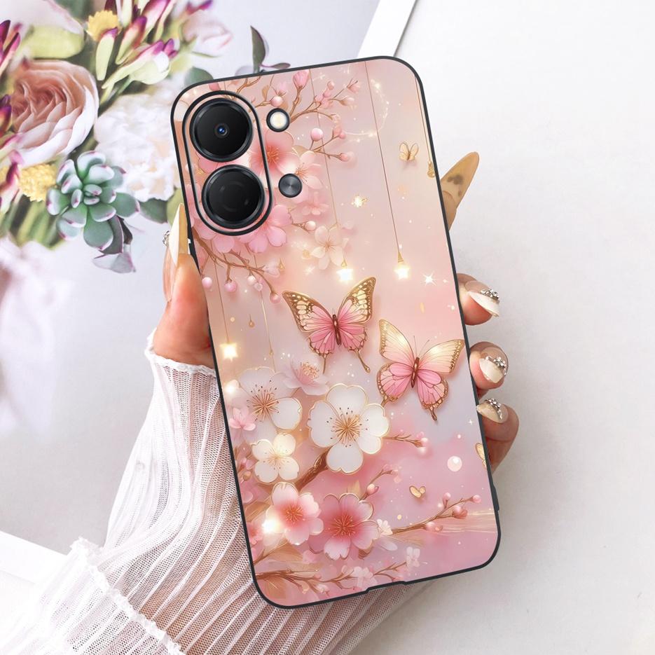 For Tecno Spark GO 3 5G Case KN3 Colorful Flowers Luxury Painted Cover Soft TPU Phone Case For Tecno Spark GO 3 SparkGo 3 Fundas