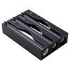 Bamboo Cling Film Cutter Box Wall Mounted Refillable Plastic Wrap Cutter Box 2 /3 Grids Minimalist Tin Foil Cutter Restaurants