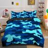 Camouflage Bedding Set Boy Teen Kids Abstract Duvet Cover with Pillowcase King Queen Twin Size Polyester Comforter Cover 2/3Pcs