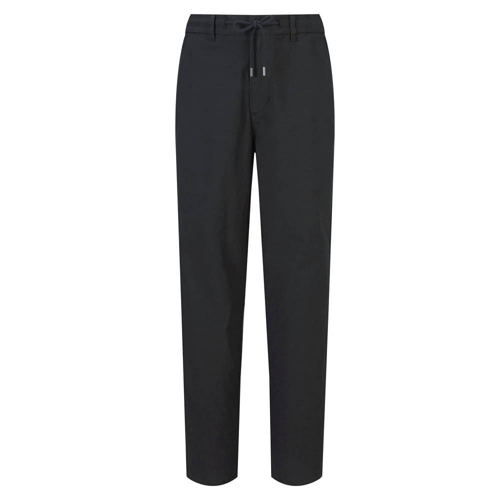 BUCKAROO Men'S Cotton Small Check Elastic Waist Chino Pants Black