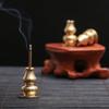 Новая 1 шт. Сплав Подставка для благовоний Палочка Держатель Тарелка Буддизм Лотос Благовонница Настурция Бронзовая Благовонница