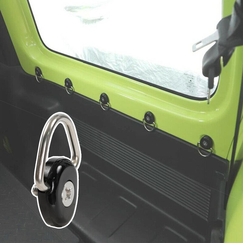 5x For Suzuki Jimny 2019-2025 JB64 JB74 Metal Tie Down Anchor D-Ring D-Plate Buckle Trailer Cargo Truck Net Hook Screw