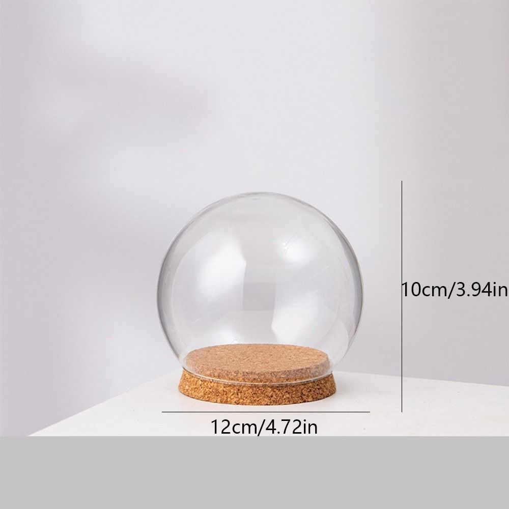 Glass Flower Dustproof Cover Clear Cake Jar New Flower Display Cover