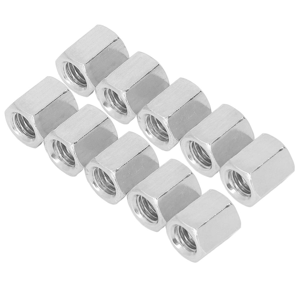 20 Pcs Hex Coupling Nut M8x1.25 12 L14mm Threaded Rod Connector 304 Stainless Steel Rod Coupling Nuts