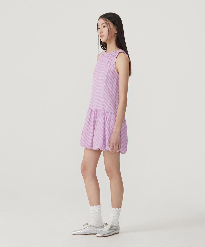 Covernat Woman Balloon Sleeveless Dress Light Purple