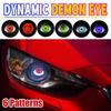 3-дюймовые автомобильные мотоциклетные линзы Devil Eyes фары 12-36 В Demon Eye Dynamic Headlight Assembly с дистанционным управлением Retrofit Accessorie