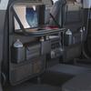 Органайзер на сиденье автомобиля из ПУ с складным столиком, для поддержания порядка в салоне, водонепроницаемый, для хранения игрушек, ПУ