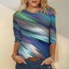 Tie Dye Print Women's T-shirts Autumn Cotton Long Sleeves T Shirt Fashion Trend Women Clothing Tops Loose Women's Sweatshirts