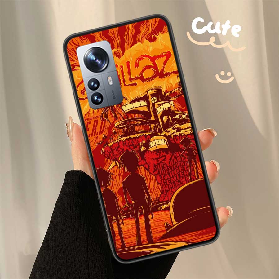 Gorillaz Anime Phone Case For Xiaomi Poco F7 Mi 14 Ultra 15 13 12 Pro 11T 10T 12T Pro 12X 11i 11 10 Lite 5G 9 8 Cover Capa Coque