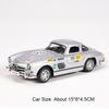 1:32 Scale M4 300SL Track Version Car Model Toy Metal Diecast Music Light Pull Back Miniature Vehicle Models Kids Metal Ornament