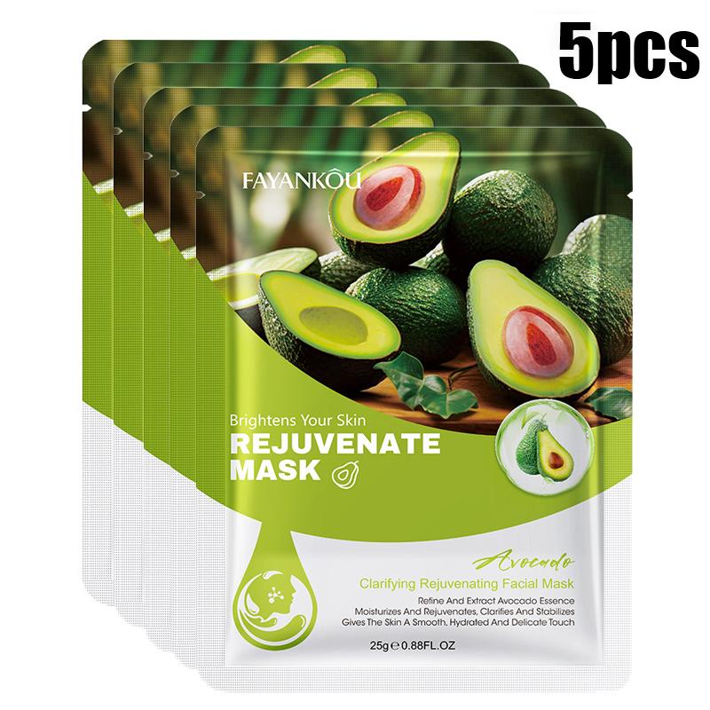 Авокадо Очищающая Нежная Маска Увлажняющая Коллагеновая Укрепляющая Маска Улучшает Огрубевшую Кожу Устраняет Морщины и Контролирует Выработку Жира