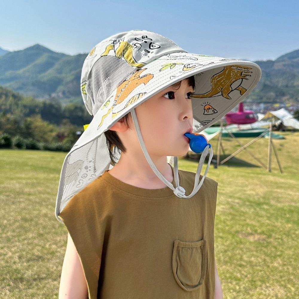 Anti-UV Fisherman Hat Wide Brim Bucket Hat New Beach Hat Boys Girls