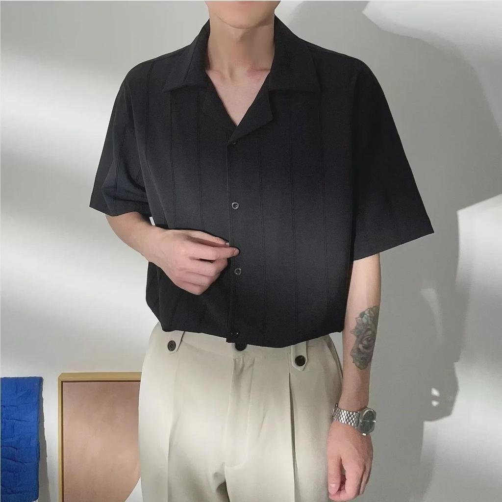 Рубашка с коротким рукавом в японском стиле для молодежи