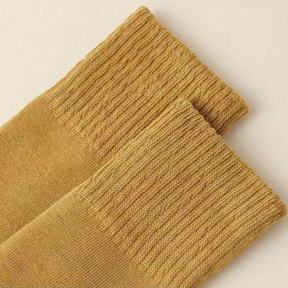 Keep Warm Knitted Foot Cover Long Socks Women Leg Warmers Warm Plush Knee Protector Autumn