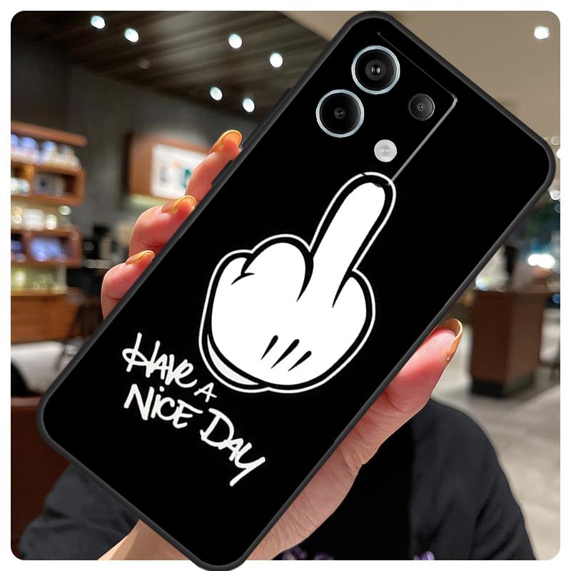 Чехол Средний Палец Для Xiaomi Redmi Note 14 10 13 12 11 15 Pro Plus Чехол Для Redmi 15 15C 12C 13C 14C 10C