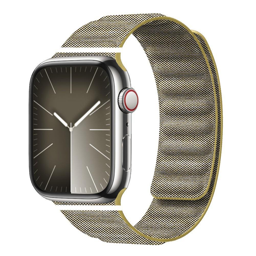 Apple Watch Fine Woven Twill Leather Magnetic Band for Series 5-9 & SE