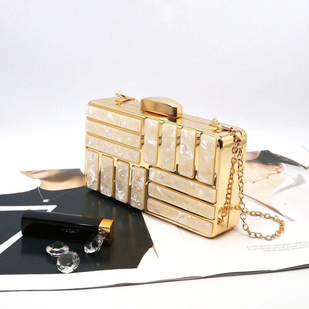 Клатч-ракушка из акрила на одно плечо - Минималистичная вечерняя сумка кроссбоди для женщин