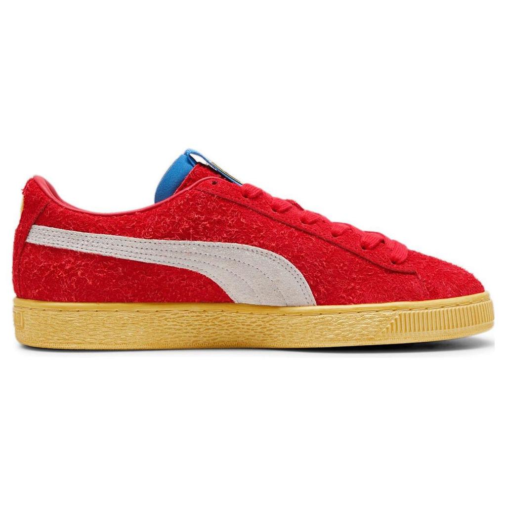 Puma Замша 'Ferrari Racing 70-х' (унисекс) Белые / Черные скейтбордические кеды 307999 01