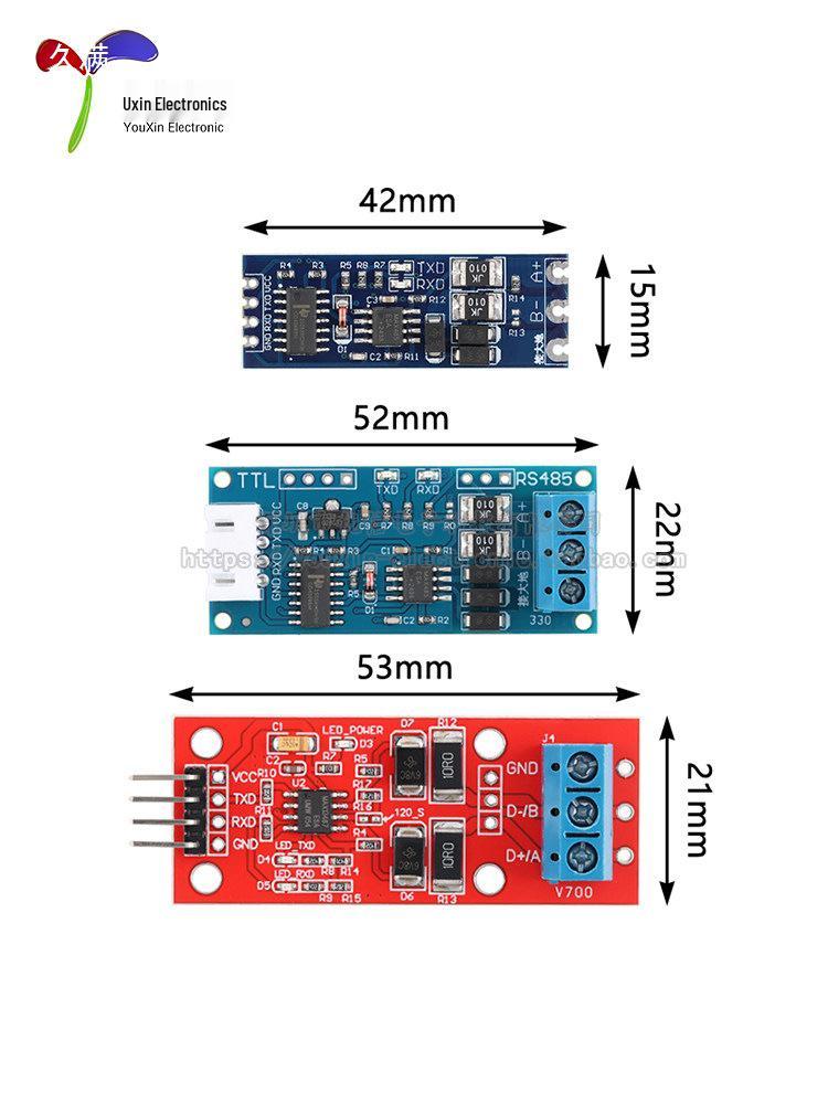 MCU TTL to RS485 Converter: Serial Port UART Level Adapter with Auto Flow Control