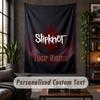 Personalized Wall Tapestry,Slipknot Custom Text, Soft Fabric Wall Art For Indoor Decoration