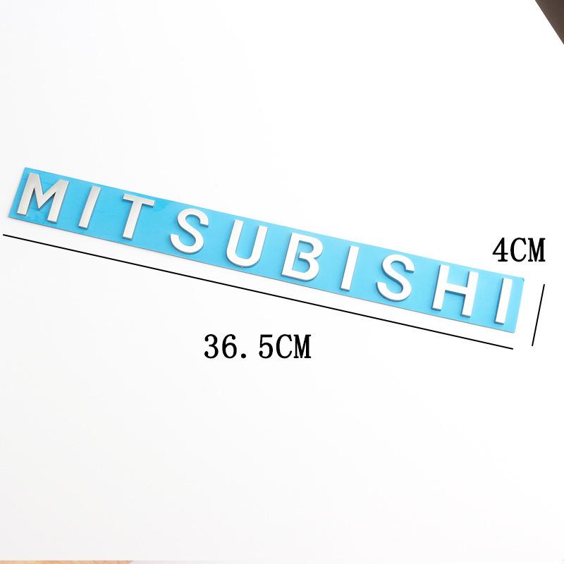 Car Head Hood Letter Logo Words Emblem Decals Sticker For Mitsubishi Outlander ASX Eclipse Cross Pajero Lancer EVO Delica Triton