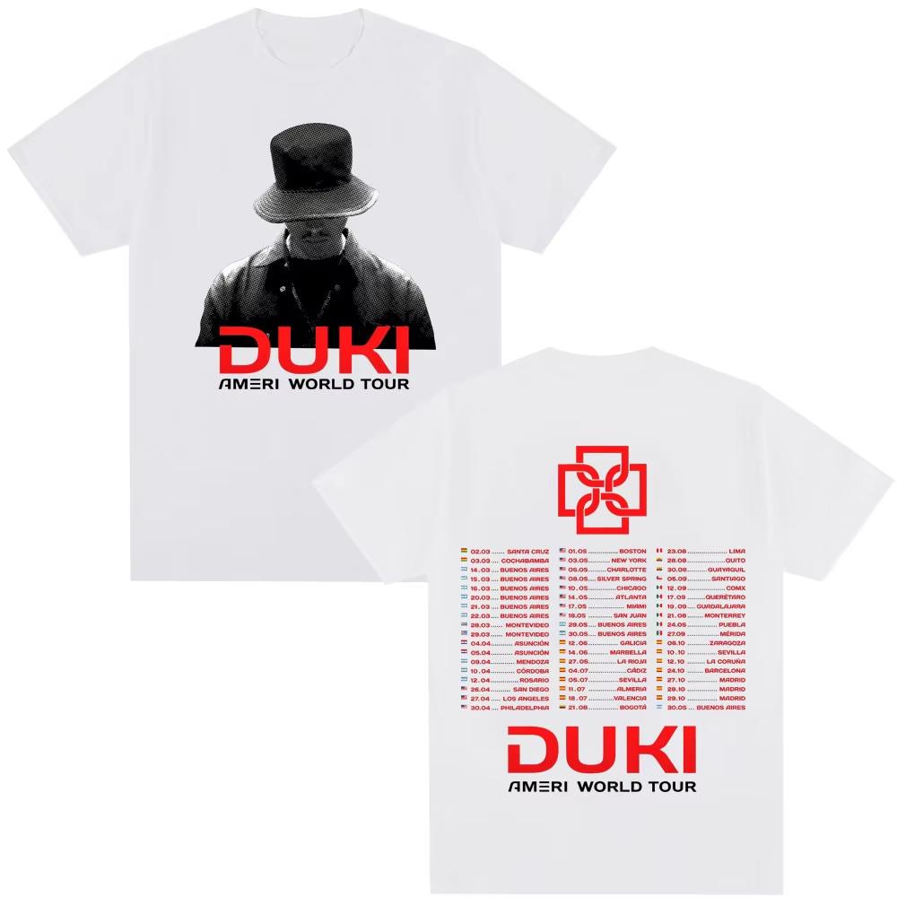 Rapper Duki Ameri 2025 World Tour Print T-Shirt, Unisex Casual Women And Men Fashion Comfortable T-shirt