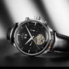 CARNIVAL Скелетон Турбийон Часы Мужские Мода Повседневные Водонепроницаемые Мужские Розовое Золото Автоматические Механические Часы Relogios Masculino