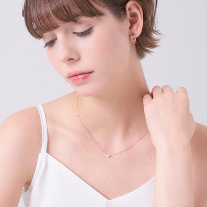 ELLE Jewelry Mini Shine Stone Necklace ELBRNN239