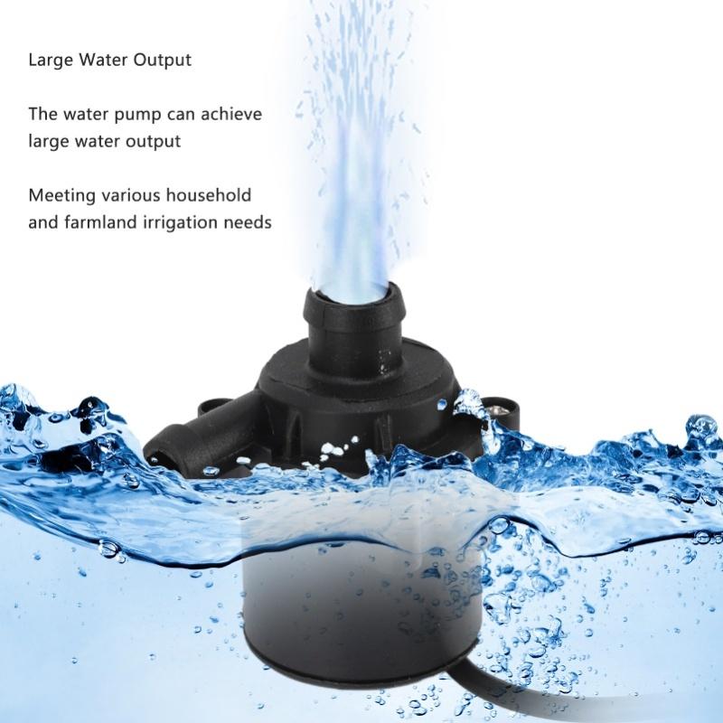 Солнечный водяной насос 50 Вт Комплект солнечной панели 24-часовая работа Комплект насоса для фонтана с солнечной панелью с регулировкой переключателя для