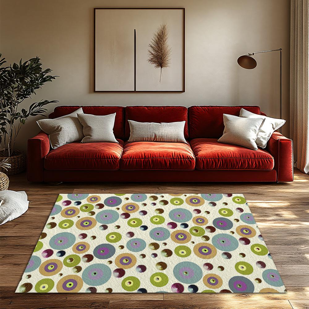 Stylish Abstract Carpet Washable Non-Slip Floor Mat Living Room Rug Modern Area Rug Home Decor Indoor Outdoor Doormat Plush Rugs