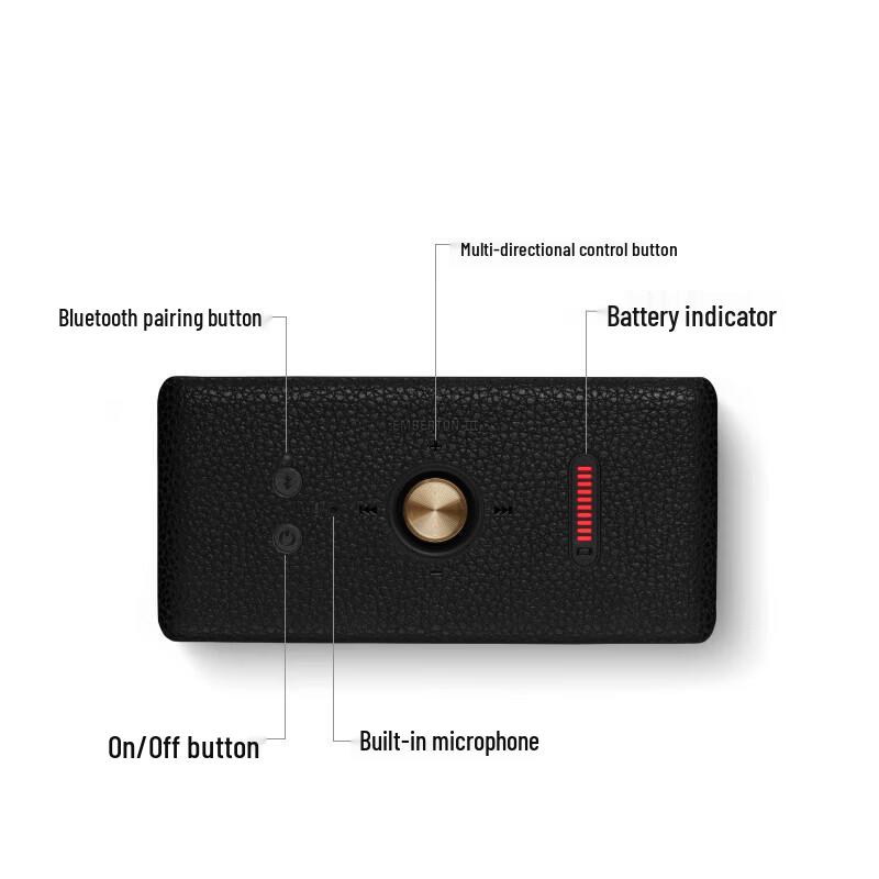 Marshall Портативная Bluetooth-колонка Emberton III, вилка CN (адаптер в комплекте) (Китайская версия)