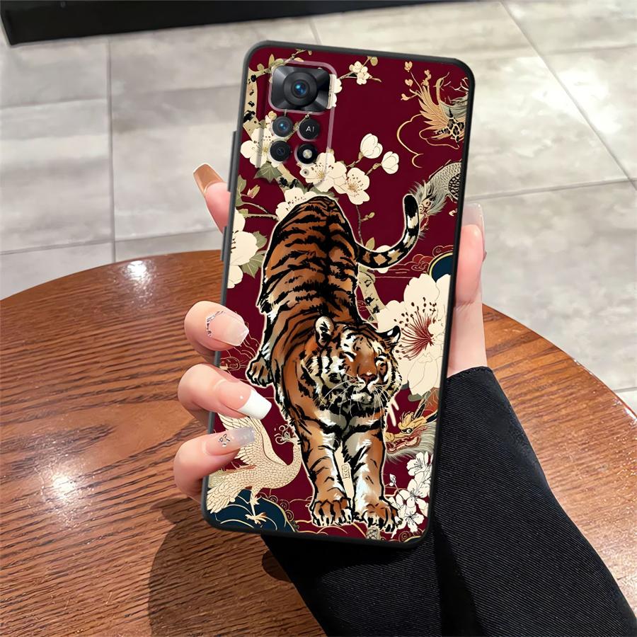 Чехол для телефона Funda для Xiaomi Redmi Note 9 13 Pro Plus 11s 12s 12 Pro 14 11 7 8 10 10S 9S Крутой Тигр Леопард