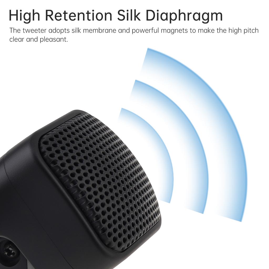 4 шт. 500 Вт Высокоэффективные Мини Купольные Твитеры Динамики Автомобильная Аудиосистема Черный Улучшение Звука Высоких Частот