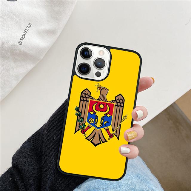 Чехол для телефона с флагом Молдовы для iPhone 17 Air 15 16 14 13 12 Pro Max 11 Pro Max Plus Coque Shell