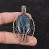 Tree Of Life Ruby In Blue Kyanite Pendant Copper Wire Wrapped Pendant Handmade Gemstone Pendant Copper Wire Wrap Jewelry Gift For Engagement