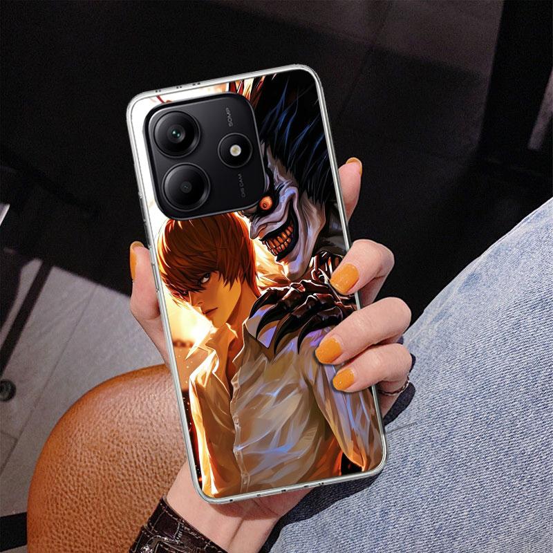 N-Note D-Death Yagami Light Phone Case For Xiaomi Redmi Note 15 14 13 12S 12 11 Pro Plus 14S 11S 11E 10 10S 11T 5G Personalized