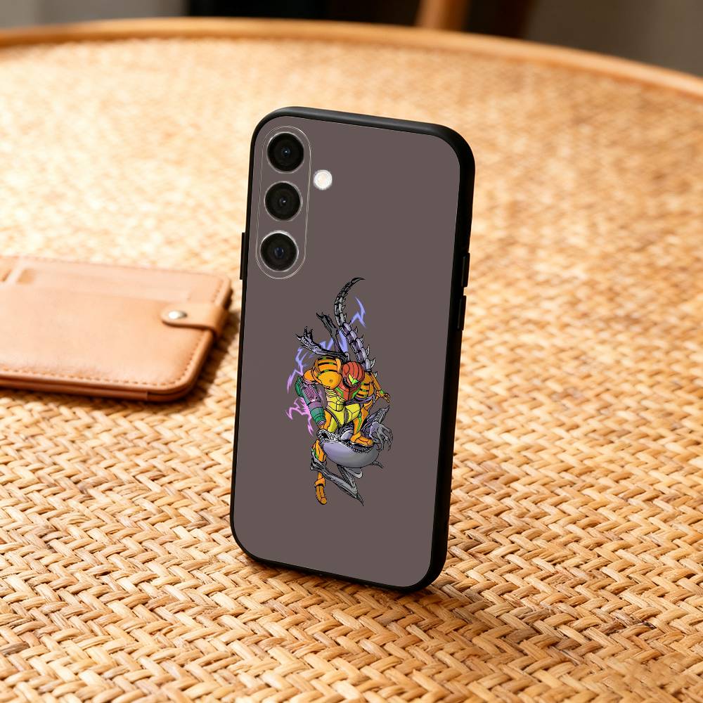 Чехол для телефона Game M-Metroid D-Dread для Samsung A73,72,71,A52,51,40,41,A22,A32,31,A13, Мягкий черный корпус