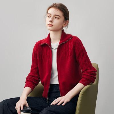Женский кашемировый кардиган с косами Kemongboka