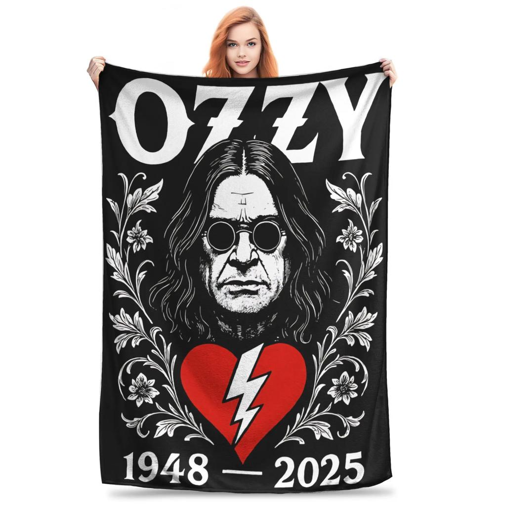 Оззи Осборн Плед-покрывало Black Sabbath Рок-группа Плюшевое одеяло для дивана x Дюймов Многоразмерное покрывало
