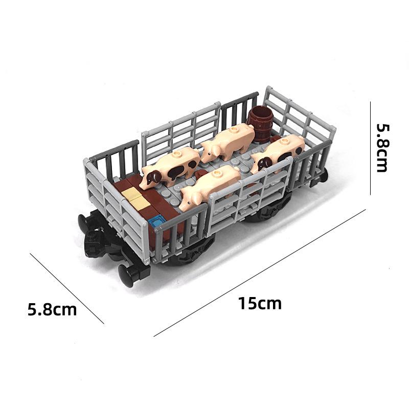 Tank Car/Train Car/ Cargo Train Small Particle Assembling Building Block Creative Moc Toy For Children