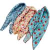 3pcs/set Korean Style Printed Headscarf Thin Fabric Flower Square Headband  Holiday
