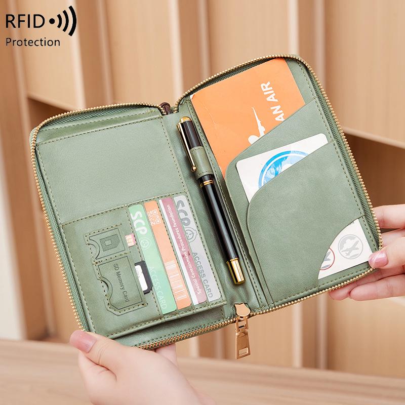 2024 Кошелек-органайзер для паспорта и документов с RFID-защитой от кражи