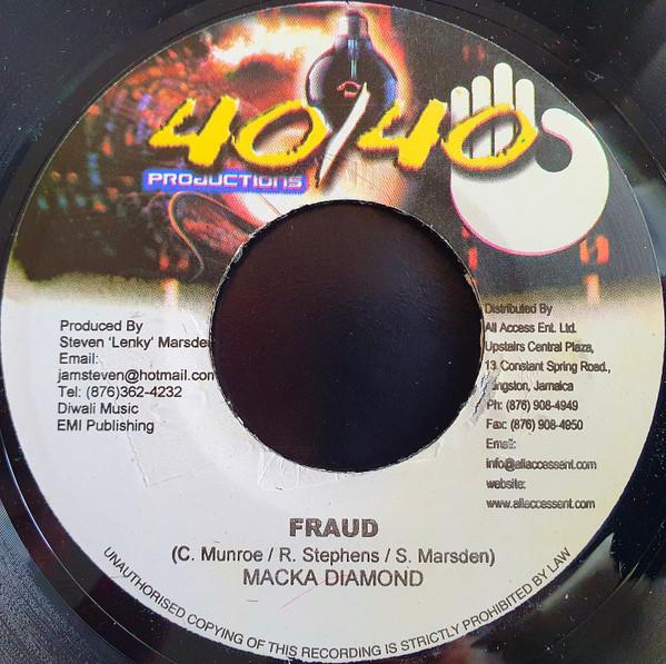 7-дюймовая пластинка MACKA DIAMOND / QQ - Fraud / Wine NONE 40/40 Productio Ямайский регги, ска и даб Б/У
