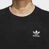 adidas Оригинальная трикотажная спортивная повседневная кофта с круглым вырезом, с длинным рукавом, унисекс, толстовка, черная IX7817