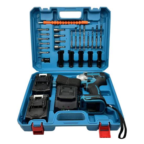 Электрический ударный гайковерт 45659 дюймов Аккумуляторный Бесщеточный Быстрая зарядка Регулируемый крутящий момент Ударный гайковерт Автореверс