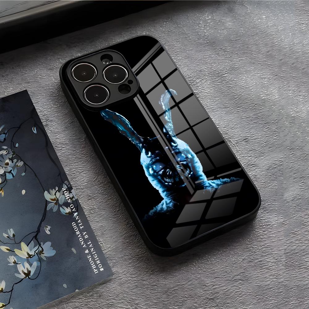 Чехол для телефона D-Donnie Darko Для IPhone 17 Air 16 E Pro Max 15 14 13 Mini 12 Pro 11 Max Plus Черная Стеклянная Крышка