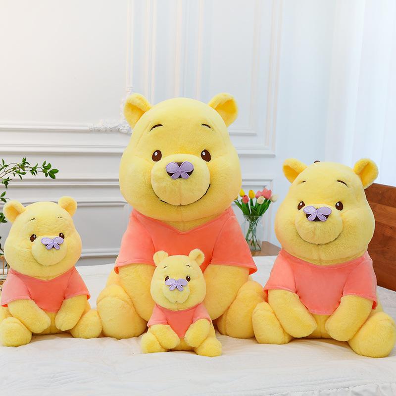 New Winnie the Pooh doll butterfly puff bear plush toy cute doll girl gift