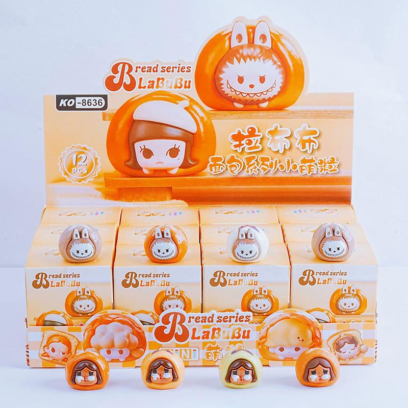 Мультфильм Kawaii Мини Лабубу Фигурки из смолы Милые куклы Модель Слепая коробка Коллекция Творческий DIY Украшения для дома Аксессуары Подарки